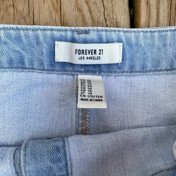 forever 21 jean skirt with buttons down front - Picture 9 of 11